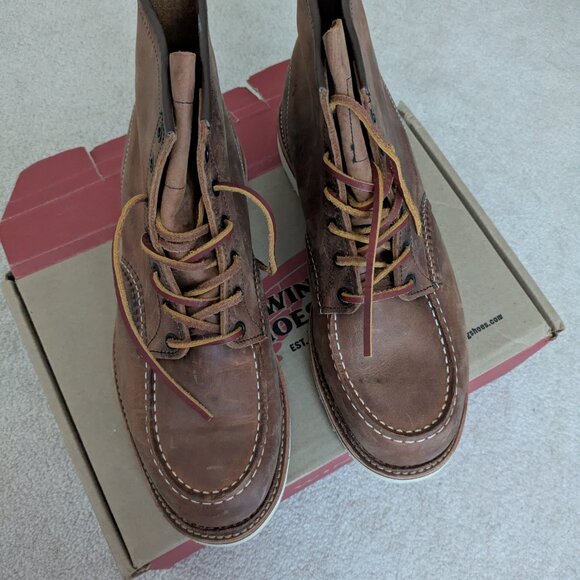 Red Wing Heritage 1907 Classic 6-Inch Moc Boots in Copper, 12 - Picture 12 of 14